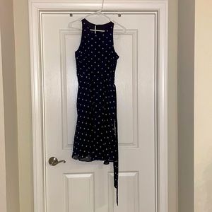 Banana Republic Navy dress with white polka dots - Size 4